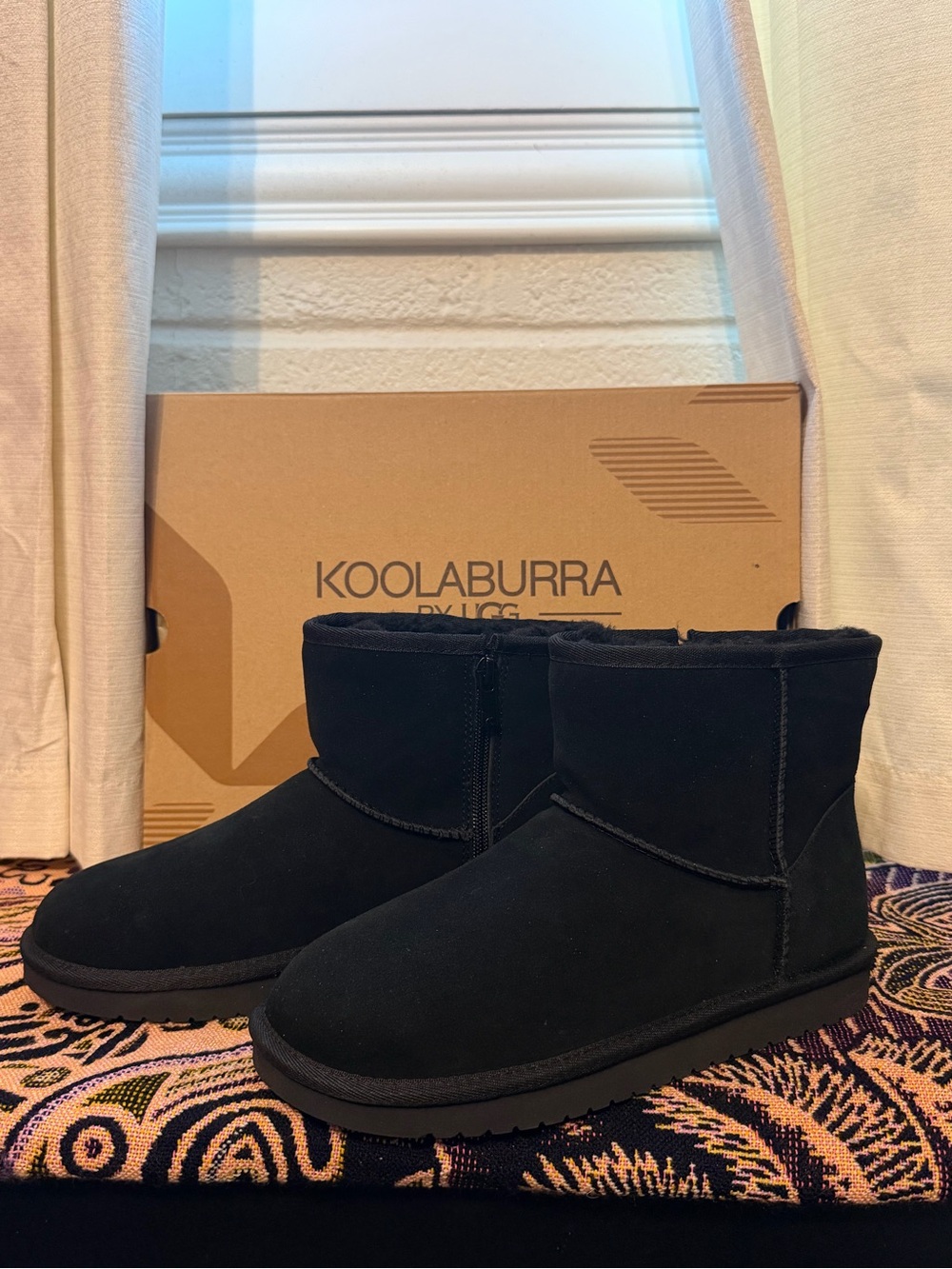 Koolaburra Kids Black Suede Short Boot